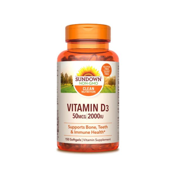 Sundown Vitamin D3 2000 IU Softgels